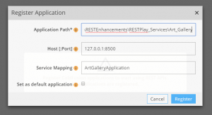 Register REST Application